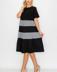 Romi Cotton Dress with Stripes