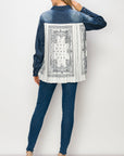 Dani Denim Shirt with Novelty Back Pleating