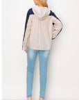 Rickie Pointe Knit Top with Stripe Hoodie