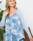 e Luna Tie Dye Mixed Top