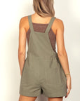 VERY J Adjustable Suspender Overalls with Pockets