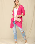 Celeste Full Size Open Front Knit Cardigan