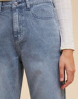 Annie Wear Distressed Raw Hem Jeans