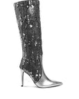 Sitarah Sequin Embellished Stiletto Long Boots