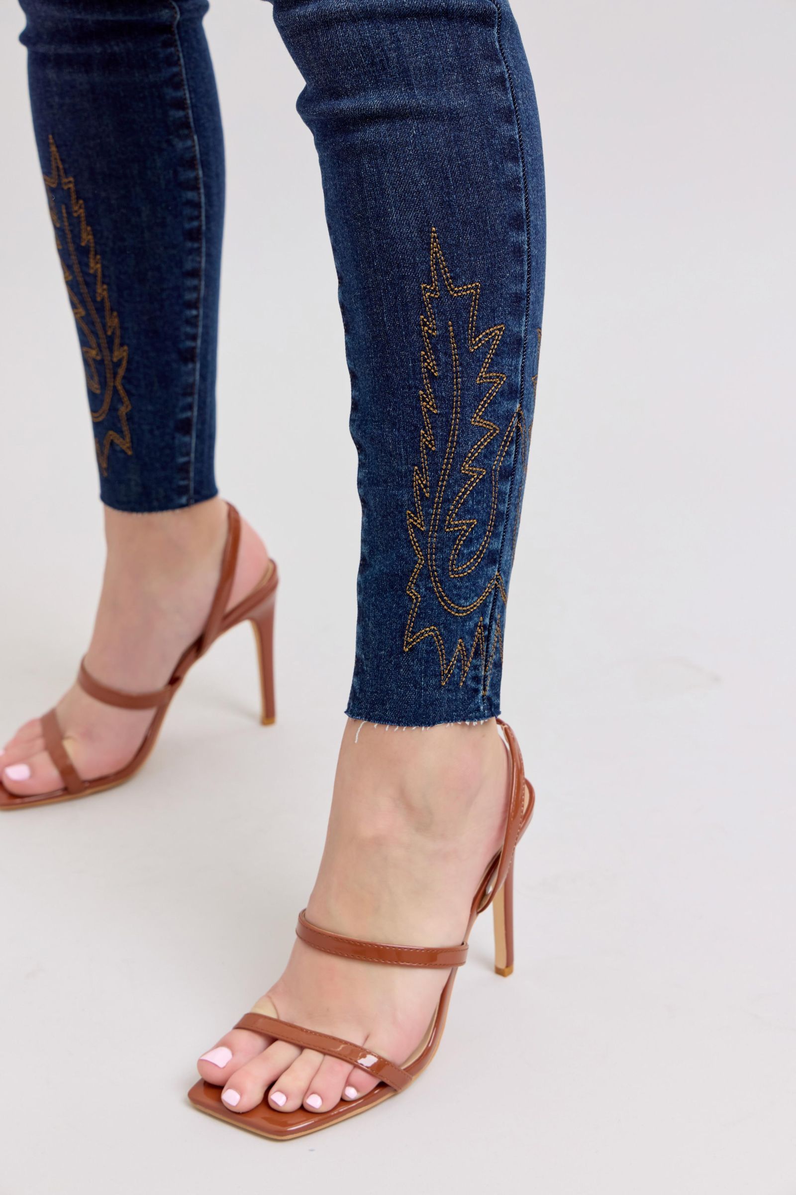 Judy Blue Full Size Embroidered High Rise Skinny Jeans Plus Size