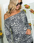 Cheetah One Shoulder Top - My Pampered Life Seattle