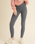 Yelete Full Size Fleece Lined High Waisted Leggings