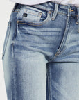 Kancan High Rise Cuffed Straight Jeans