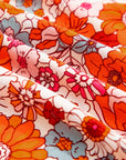 Boho Floral Tiered Maxi Skirt Split