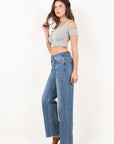Artemis Vintage |Dual Accent High Rise Straight Leg Jeans - My Pampered Life Seattle
