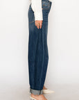 Artemis Vintage High Rise Dark Wash Barrel Jeans