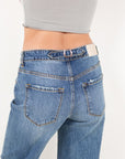 Artemis Vintage |Dual Accent High Rise Straight Leg Jeans - My Pampered Life Seattle