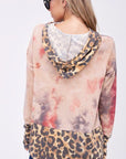 e Luna PLUS Tie Dye Cheetah Sweatshirt