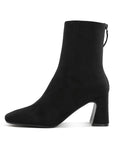 Dimri Square Toe Microfiber Ankle Boots