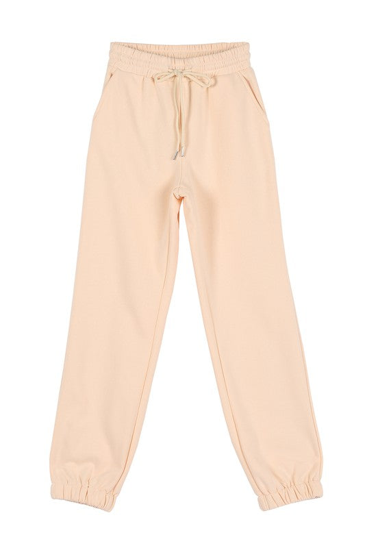 Lilou Cream Sweat Jogger Pant