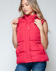 Snobbish Snap and Zip Closure Hooded Vest