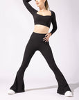 Full Size Supersculpt™ Bell Bottom with Pockets - Black