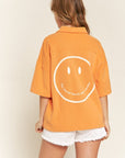 Jade By Jane Smile Face Back Shirt