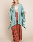 Jade By Jane Wide Sleeve Ruffle Kimono