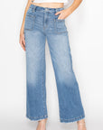 Eco Friendly Fabric High Rise Slim Palazzo Jeans