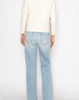 Artemis Vintage Tummy-Control High-Rise Relaxed Straight-Leg Jeans – Light Wash