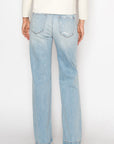 Artemis Vintage Tummy-Control High-Rise Relaxed Straight-Leg Jeans – Light Wash