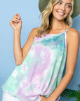 e Luna PLUS Tie Dye Thermal Camisole Top