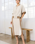 JOH | Katy Stretch Knit Crepe Zipper Jacket