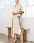 JOH | Katy Stretch Knit Crepe Zipper Jacket