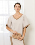 JOH | Kate Stretch Knit Crepe Top