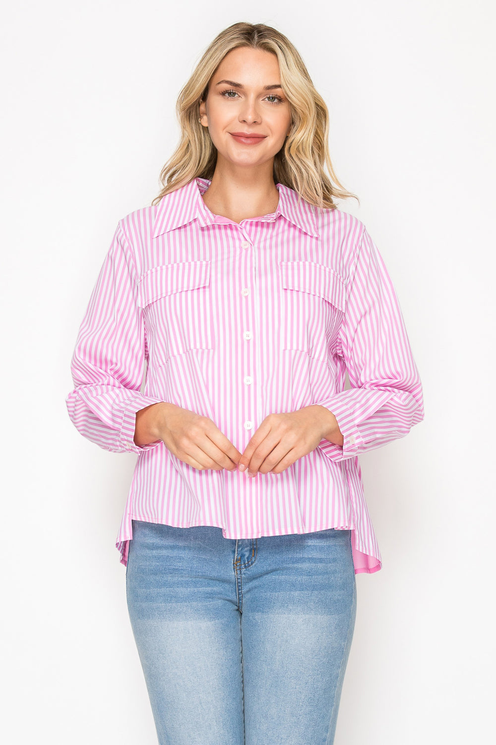 JOH | Jenn Shirt with Pleating Details