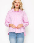 JOH | Jenn Shirt with Pleating Details