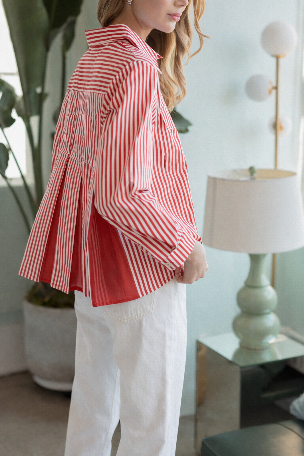 JOH | Jenn Shirt with Pleating Details