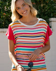 e Luna PLUS Multi Stripe Top