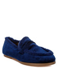 Bastian Fur Detail Velvet Loafers