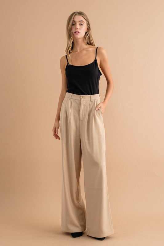 High Waisted Wide Leg Pants