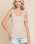 Culture Code Full Size Ribbed Scoop Neck Tank