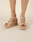 TOUCH-S Crisscross Sandal Heels