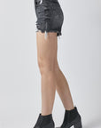 RISEN Full Size High Rise Distressed Denim Shorts