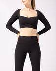 Full Size Supersculpt™ Bell Bottom with Pockets - Black