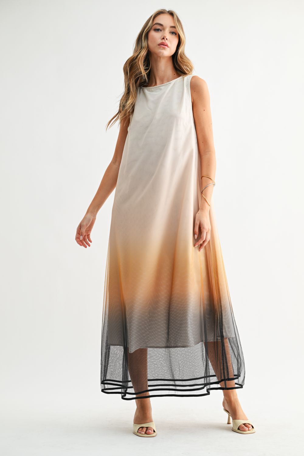 JOH Apparel Jerome Hand-Dyed Ombré Midi Dress