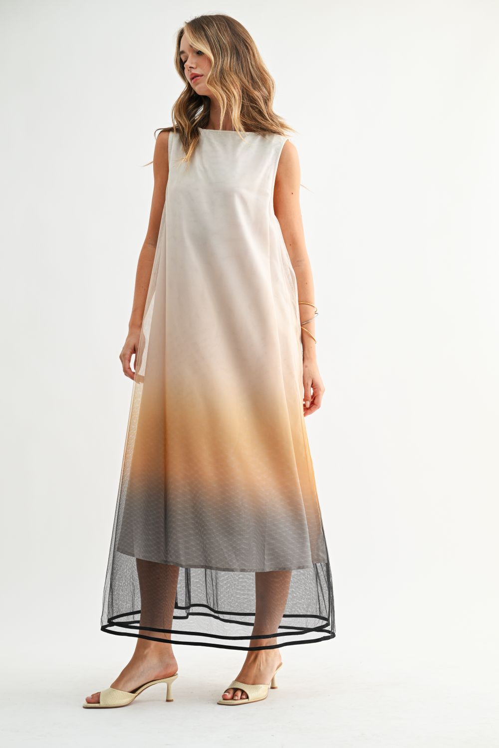 JOH Apparel Jerome Hand-Dyed Ombré Midi Dress