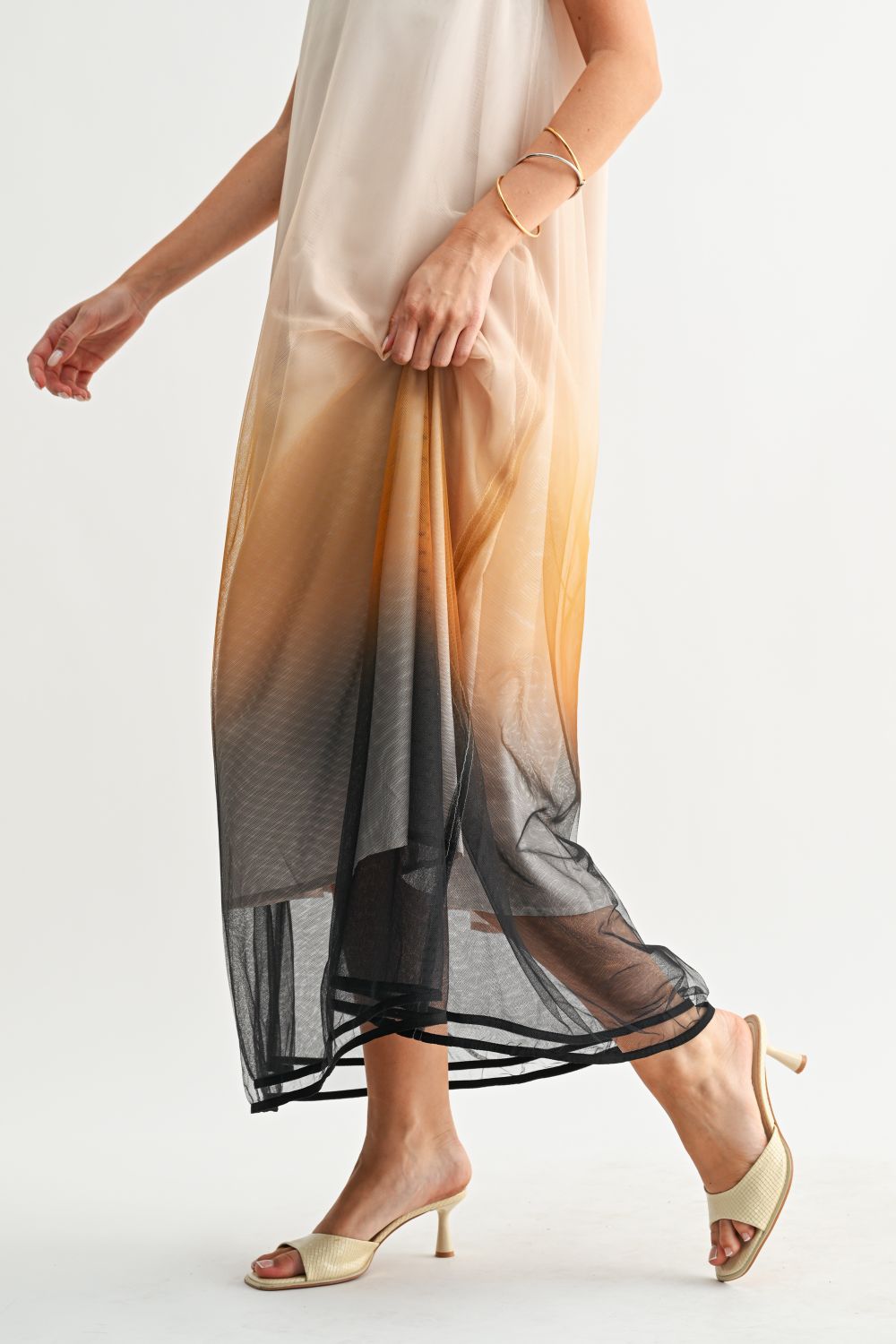 JOH Apparel Jerome Hand-Dyed Ombré Midi Dress