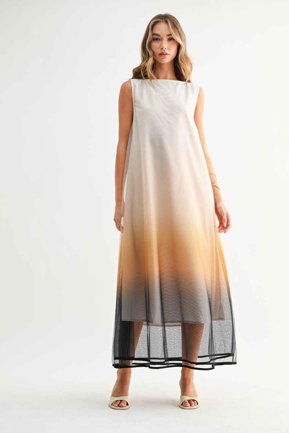 JOH Apparel Jerome Hand-Dyed Ombré Midi Dress