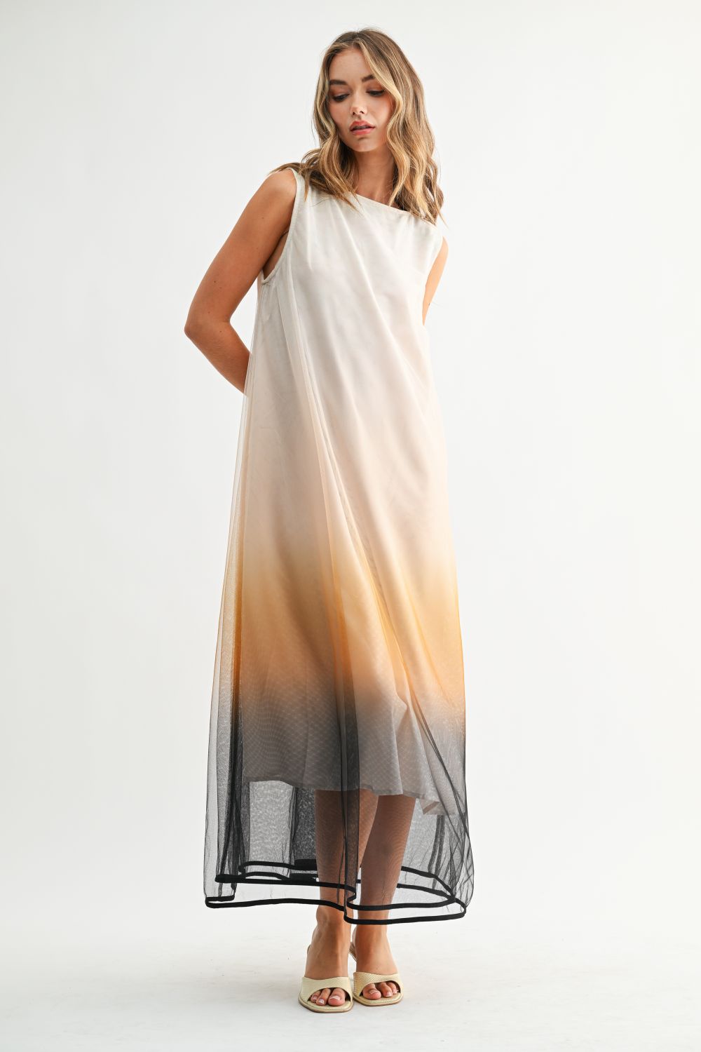 JOH Apparel Jerome Hand-Dyed Ombré Midi Dress