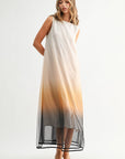 JOH Apparel Jerome Hand-Dyed Ombré Midi Dress