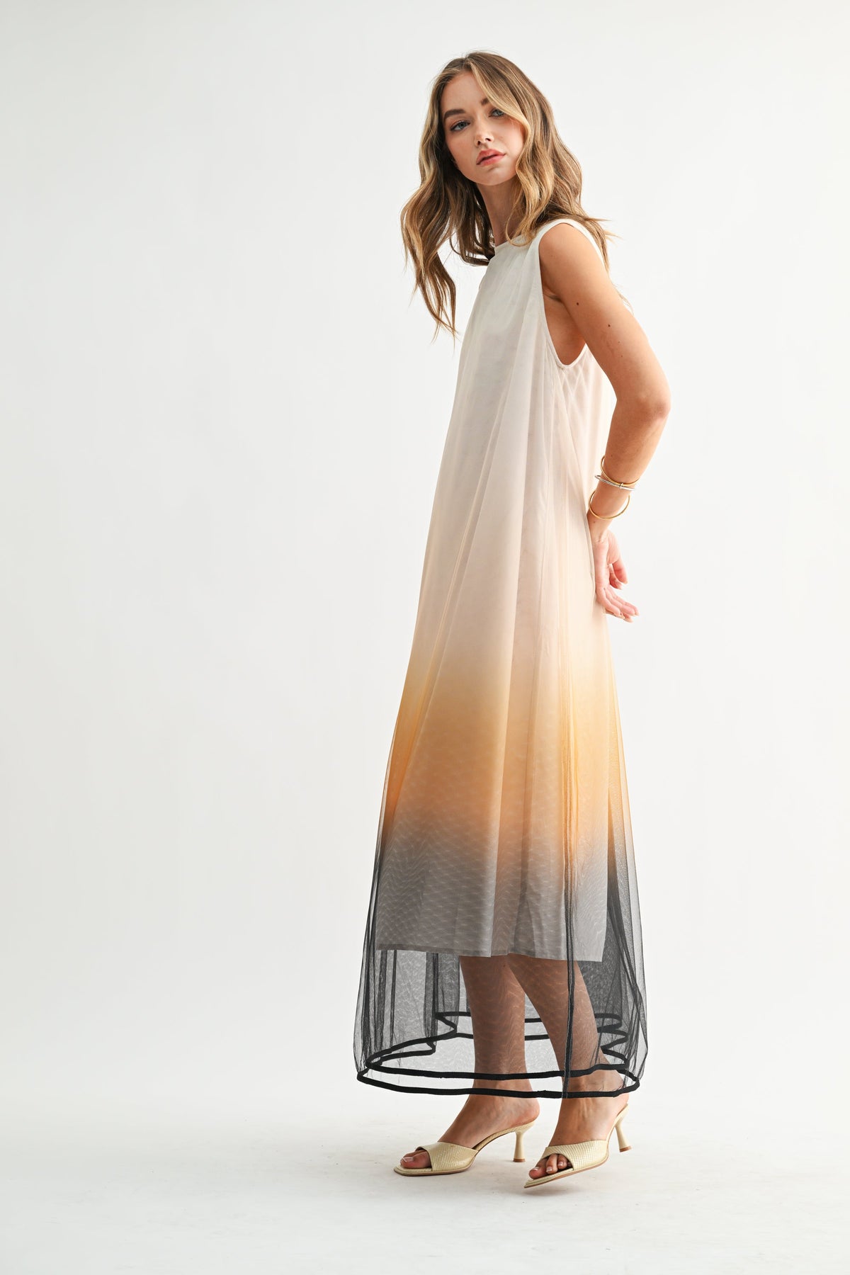 JOH Apparel Jerome Hand-Dyed Ombré Midi Dress