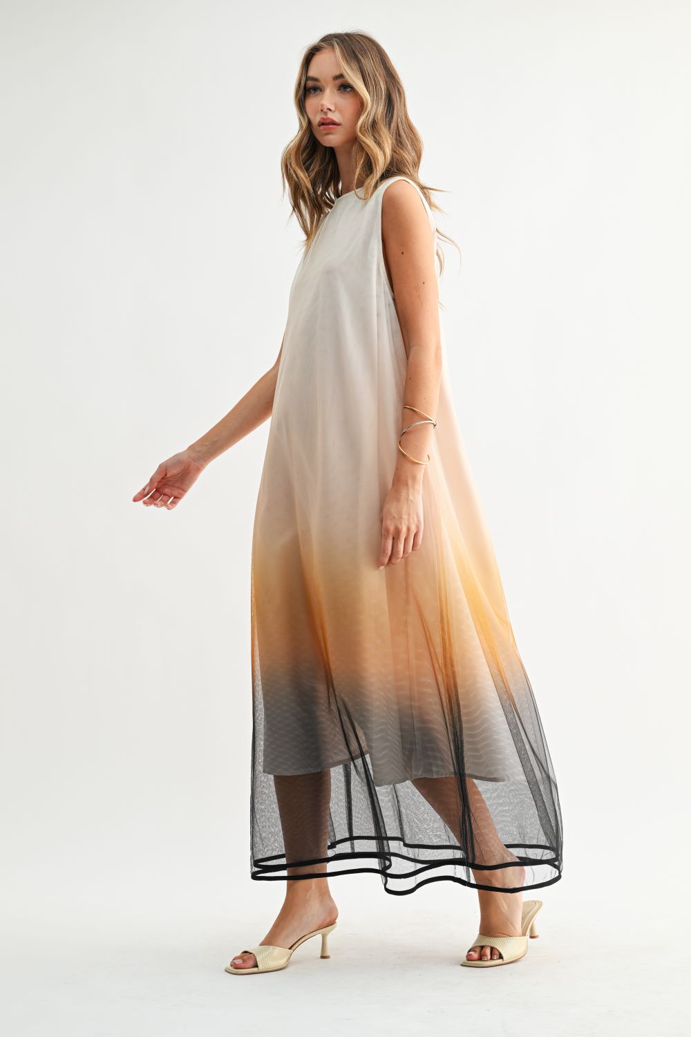 JOH Apparel Jerome Hand-Dyed Ombré Midi Dress