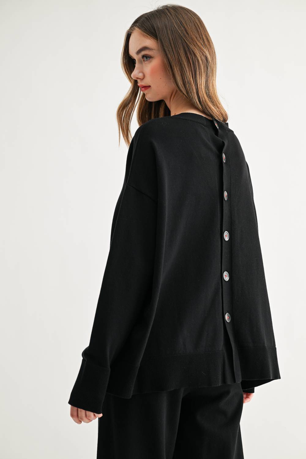 JOH Apparel Spencer Oversized Statement Button Cardigan
