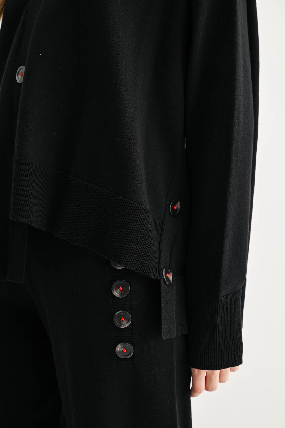 JOH Apparel Spencer Oversized Statement Button Cardigan